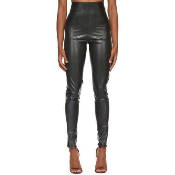 Saint Laurent Latex Leggings Size F36 US 4 Black - Picture 11 of 15